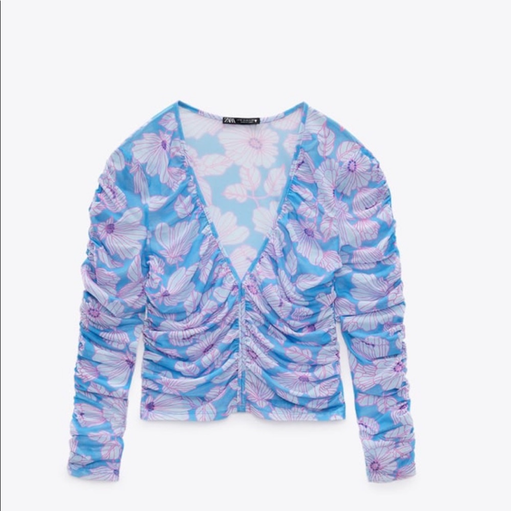 NWT Zara large long sleeve top